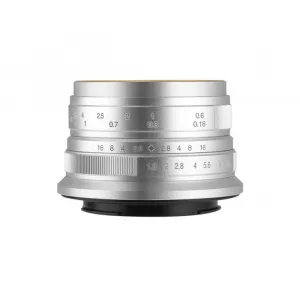 七工匠 7artisans 25mm f/1.8 鏡頭 (Fuji X 卡口 / 銀色) 無反鏡頭