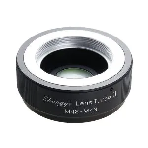 中一光學 Mitakon Lens Turbo Adapter II 減焦增光接環 (M42 鏡頭 轉 M43 機身) 增距環