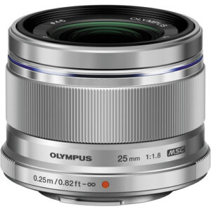 奧林巴斯 Olympus M.ZUIKO DIGITAL 25mm f/1.8 鏡頭 (M43 卡口 / 銀色) 原廠鏡頭