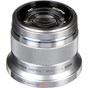 奧林巴斯 Olympus M.ZUIKO DIGITAL 45mm f/1.8 鏡頭 (M43 卡口 / 銀色) 原廠鏡頭