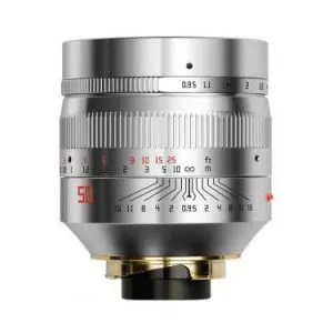 銘匠光學 TTartisan M50mm  f/0.95 超大光圈鏡頭 (Leica M 卡口 / 銀色) 無反鏡頭