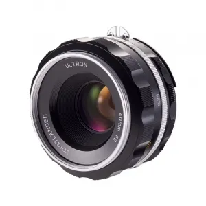 福倫達 Voigtlander Ultron 40mm f/2 SL II Aspherical 鏡頭 (Nikon F 卡口 / 銀色) 無反鏡頭