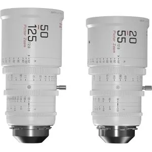 DZOFilm Pictor 繪夢師 20-55mm 及 50-125mm T2.8 S35 Zoom Lens 電影鏡頭套裝 (EF/PL 卡口 / 白色) 電影鏡頭