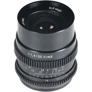 SLR Magic 25mm f/1.4 鏡頭 (Sony E 卡口) 無反鏡頭