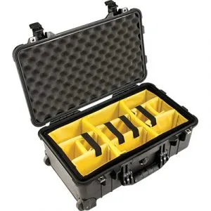 Pelican 1514 Carry-On Case 軟墊間隔 攝影器材安全箱 (黑色) 保護箱