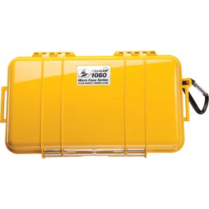 Pelican Micro Case 1060 多用途防水箱 21x11cm (黃色) 保護箱