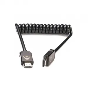 Atomos AtomFLEX Coiled HDMI Cable 電線 (12 to 24″) 顯示屏配件
