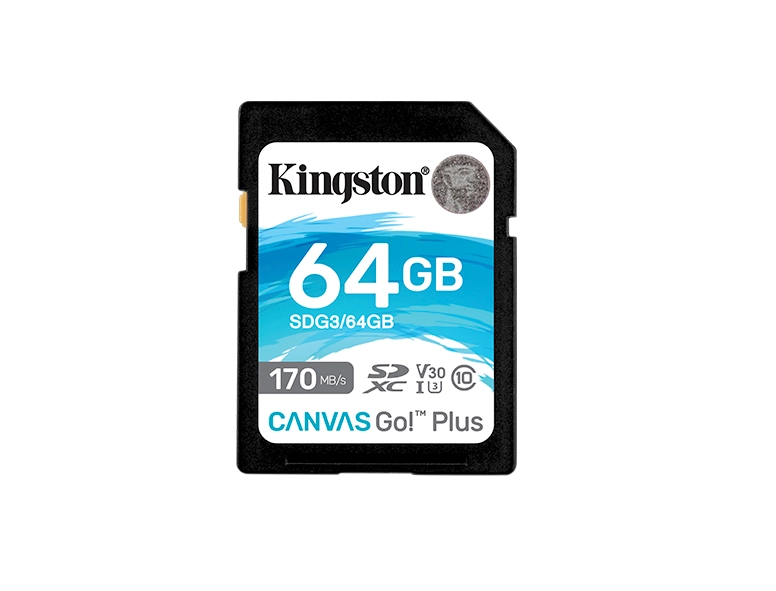 Kingston Canvas Go!Plus SD 記憶卡 (64GB) 記憶卡 / 儲存裝置
