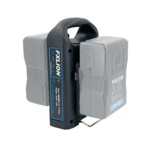 Fxlion PL-Q280B 雙路卡座⼿提式快充 (V-mount) 充電器