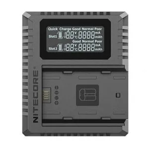 NITECORE FX3 適用於 富士 X-T4 [NP-W235電池]雙槽USB快速充電器 充電器