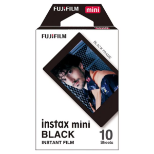 富士 FUJIFILM Instax Mini 即影即有彩色相紙 – Black ( 10 張 ) 即影即有相紙