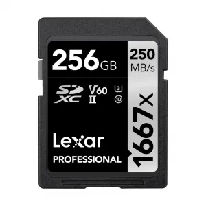 Lexar Professional 1667x SDXC UHS-II 記憶卡 (256GB) SD 卡