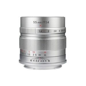 七工匠 7artisans 55mm f/1.4 鏡頭 (Sony E 卡口 / 銀色) 2022 聖誕優惠