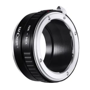 K&F Concept NIK-NEX 高精度鏡頭轉接環 (Nikon F 鏡頭轉 Sony E 相機) 無觸點轉接環