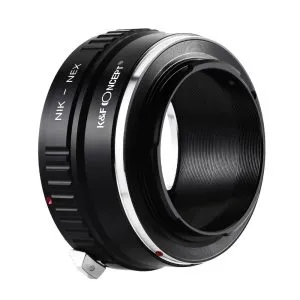 K&F Concept NIK-NEX 高精度鏡頭轉接環 (Nikon F 鏡頭轉 Sony E 相機) 無觸點轉接環
