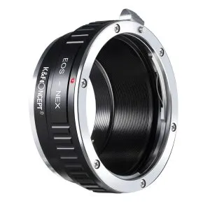 K&F Concept EOS-NEX 高精度鏡頭轉接環 (Canon EF鏡頭轉 Sony E 相機) 無觸點轉接環