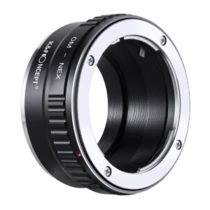 K&F Concept OM-NEX 高精度鏡頭轉接環 (Olympus OM Zuiko鏡頭轉 Sony E相機) 無觸點轉接環