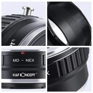 K&F Concept MD-NEX 高精度鏡頭轉接環 (Minolta MD 鏡頭轉 Sony E相機) 無觸點轉接環