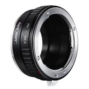 K&F Concept PK-NEX 高精度鏡頭轉接環 (Pentax K 鏡頭轉 Sony E 相機) 無觸點轉接環