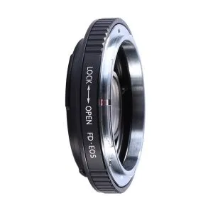 K&F Concept FD-EOS 高精度鏡頭轉接環(帶玻璃) (Canon FD鏡頭 轉 Canon EOS Rebel 相機) 無觸點轉接環