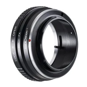 K&F Concept FD-FX 高精度鏡頭轉接環 (Canon FD鏡頭轉 Fuji X相機) 無觸點轉接環