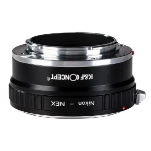 K&F Concept NIK-NEX,II 全銅接口高精度鏡頭轉接環 (Nikon F 鏡頭 轉 Sony E相機) 無觸點轉接環