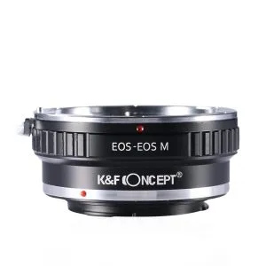 K&F Concept EOS-EOS.M 高精度鏡頭轉接環 (Canon EF鏡頭轉 Canon0M 相機) 無觸點轉接環
