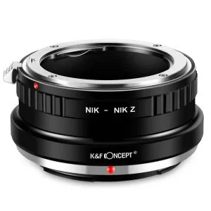 K&F Concept NIK-NIK Z 塗消光漆高精度鏡頭轉接環 (Nikon F 鏡頭轉 Nikon Z 相機) 無觸點轉接環