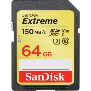 Sandisk 晟碟 SDSDXV6-064G-GNCIN Extreme SDXC UHS-I 記憶卡 (64GB) SD 卡