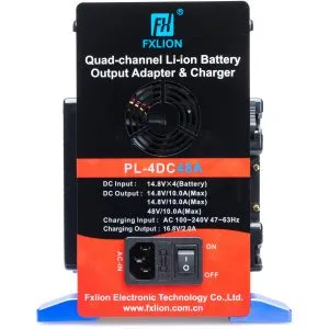 Fxlion FXPL4DC48A 4 塊電池 適配器/充電器 最⼤48V 電壓 (AN-mount) 充電器