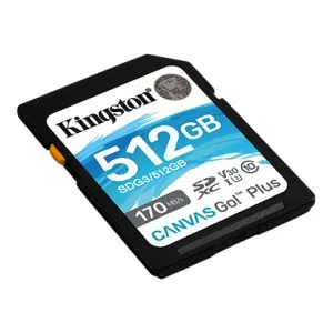 Kingston Canvas Go!Plus SD 記憶卡 (512GB) 記憶卡 / 儲存裝置