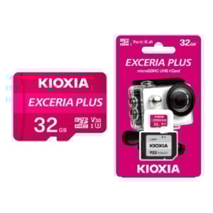 KIOXIA EXCERIA PLUS microSD記憶卡 含SD轉接器 (32GB)