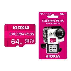 KIOXIA EXCERIA PLUS microSD記憶卡 含SD轉接器 (64GB) 記憶卡 / 儲存裝置