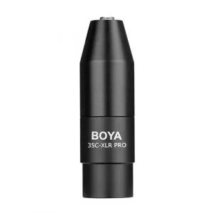 BOYA 35C-XLR PRO 轉接口 (3.5mm母頭轉接XLR公頭) 咪高峰配件