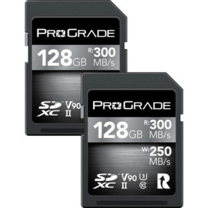 ProGrade Digital SDXC UHS-II V90 Cobalt 記憶卡 (128GB/2-Pack) SD 卡