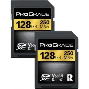 ProGrade Digital SDXC UHS-II V60 Gold 記憶卡 (128GB/2-Pack) 3Business x JB Mall 復活節優惠