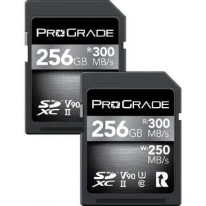 ProGrade Digital SDXC UHS-II V90 Cobalt 記憶卡 (256GB/2-Pack) 記憶卡 / 儲存裝置