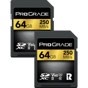 ProGrade Digital SDXC UHS-II V60 Gold 記憶卡 (64GB/2-Pack) SD 卡