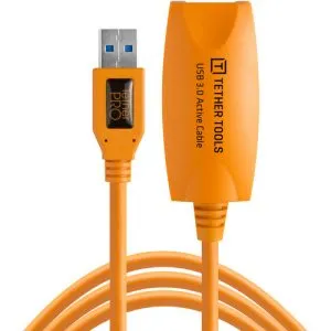Tether Tools TetherPro USB 3.0 有源延長線 (16′/高能見度橙色) 線材
