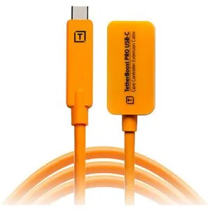 Tether Tools TetherBoost Pro USB Type-C 核心控制器延長線 (16′/高可見度橙色) 線材