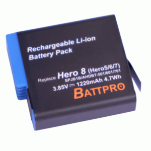 BattPro GoPro Hero 5/6/7/8 相機電池 電池
