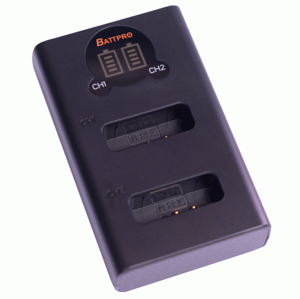 BattPro Canon NB-13L 雙位電池USB Type C + micro充電器 充電器