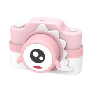 MuMu 3200萬像素 Wifi連接 雙鏡頭兒童相機 (粉紅恐龍) 兒童相機