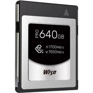 Wise Advanced CFX-B640P CFX-B Series CFexpress Type B 記憶卡 (640GB) 記憶卡 / 儲存裝置