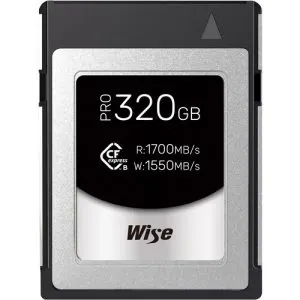 Wise Advanced CFX-B320P CFX-B Series CFexpress Type B 記憶卡 (320GB) 記憶卡 / 儲存裝置