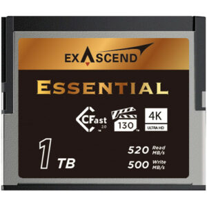 Exascend Essential 系列 CFast Card 2.0 記憶卡(1TB) 記憶卡 / 儲存裝置