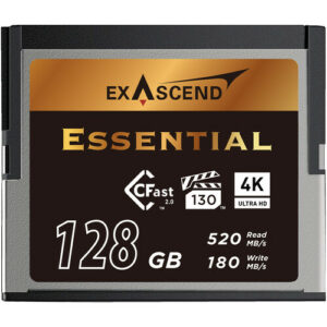 Exascend Essential 系列 CFast Card 2.0 記憶卡(128GB) 記憶卡 / 儲存裝置