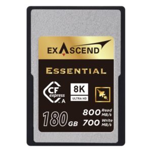 Exascend Essential 系列 Cfexpress Type A 記憶卡(180GB) 隨街隨拍