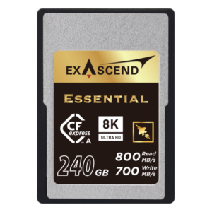 Exascend Essential 系列 Cfexpress Type A 記憶卡(240GB) 記憶卡 / 儲存裝置