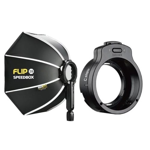 SMDV SPEEDBOX-FLIP28 八角柔光罩 (70cm / 連C接環) 接環